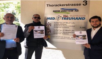 Europa: Schweiz „Delegation an die jordanische Botschaft zur Unterstützung des festgenommenen Ingenieur Ismail el Wahwah“