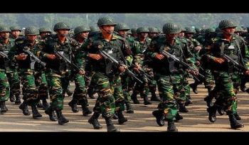 O ihr Muslime! O ihr aufrichtigen Offiziere in den Reihen des Militärs! Fallt nicht auf die abscheulichen Tricks des hinterhältigen Hasina-Regimes herein, wodurch die Kompetenz und die Aufrichtigkeit unseres Militärs und unseres Grenzschutzes in Frag