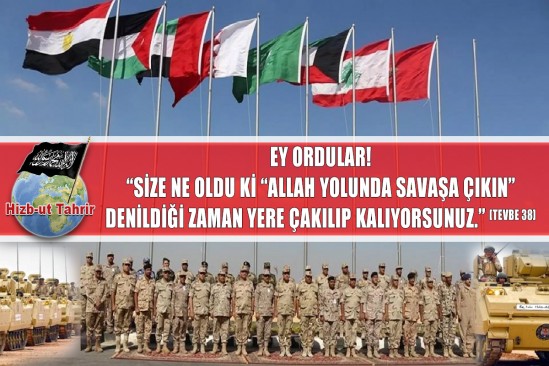 El Vakiye TV: Hizb-ut Tahrir Bildirisi; Ey Ordular! “Size ne oldu ki “Allah yolunda savaşa çıkın” denildiği zaman yere çakılıp kalıyorsunuz.” [Tevbe 38]