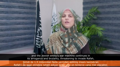 Kadın Kolları: &quot;Bombardıman, Cinayet ve Yıkım... Refah&#039;ı Kurtarın!&quot;