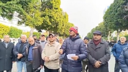 Tunus: Tunus&#039;ta Devrimin 14. Yıldönümü Standı