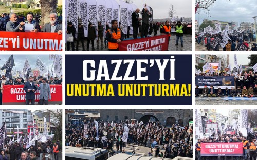 Türkiye: “Gazze’yi Unutma Unutturma!” Yürüyüş ve Basın Açıklaması